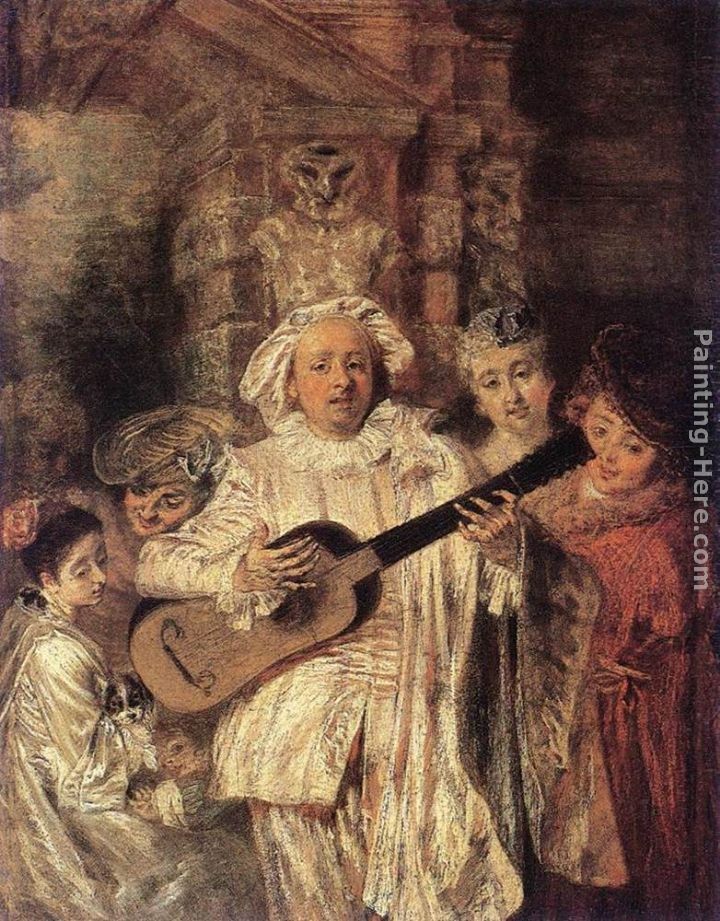 Jean-Antoine Watteau Gilles and his Family